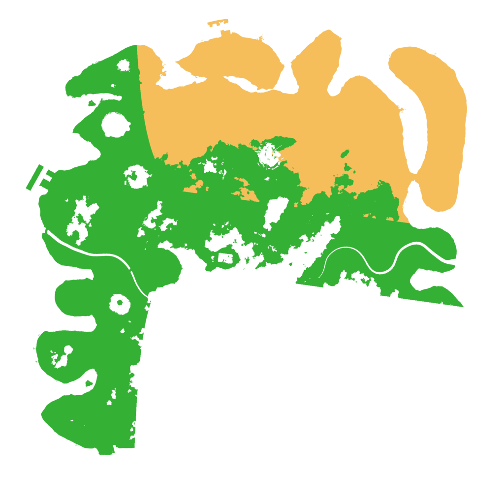 Biome Rust Map: Procedural Map, Size: 3700, Seed: 3818999