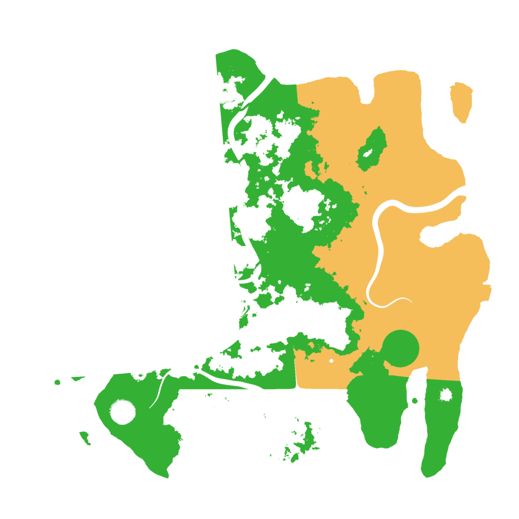 Biome Rust Map: Procedural Map, Size: 3700, Seed: 2578740
