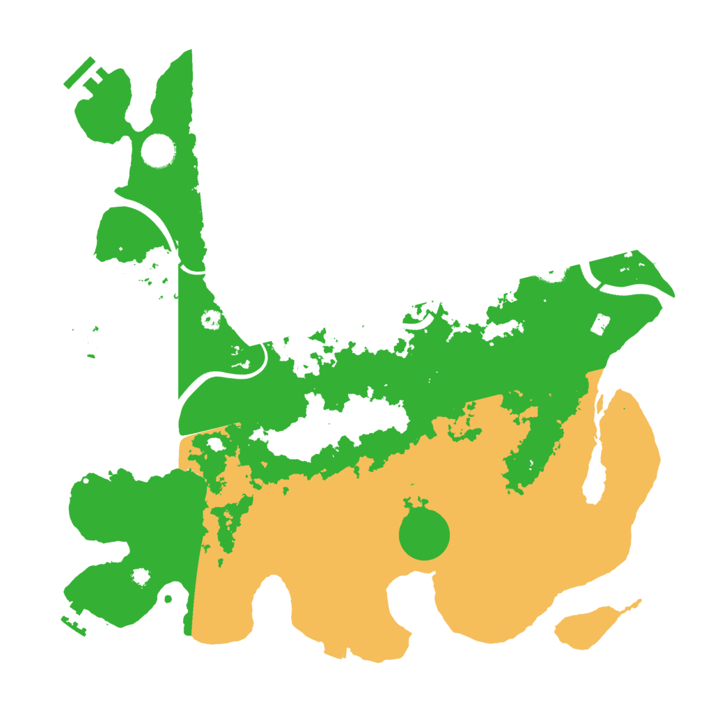 Biome Rust Map: Procedural Map, Size: 3700, Seed: 4636076