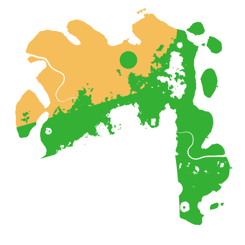 Biome Rust Map: Procedural Map, Size: 3700, Seed: 3402139