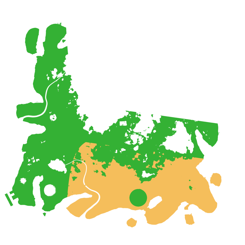 Biome Rust Map: Procedural Map, Size: 3700, Seed: 3548960