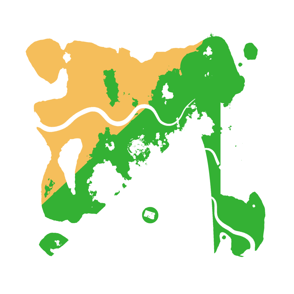 Biome Rust Map: Procedural Map, Size: 3000, Seed: 418338