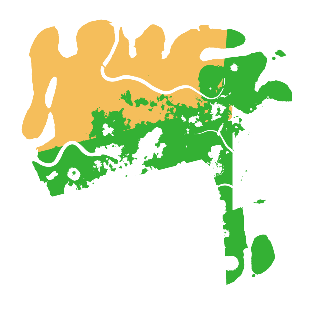 Biome Rust Map: Procedural Map, Size: 3700, Seed: 297176