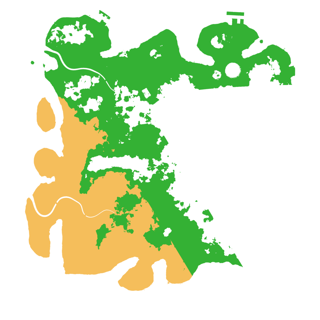 Biome Rust Map: Procedural Map, Size: 3700, Seed: 6307603