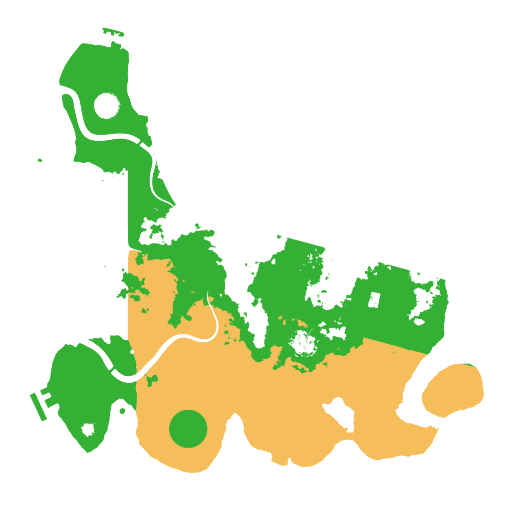 Biome Rust Map: Procedural Map, Size: 3550, Seed: 442613