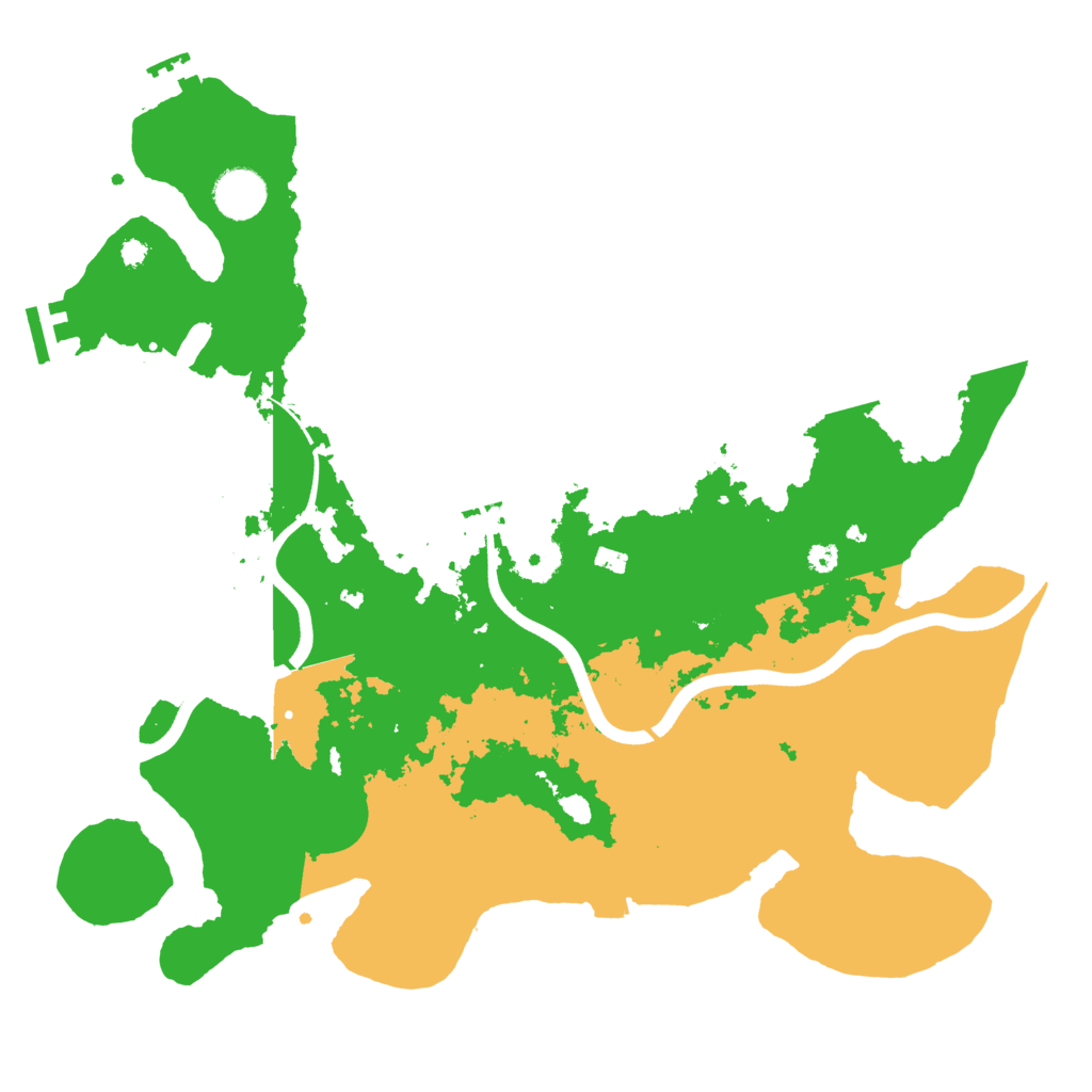 Biome Rust Map: Procedural Map, Size: 3700, Seed: 326098