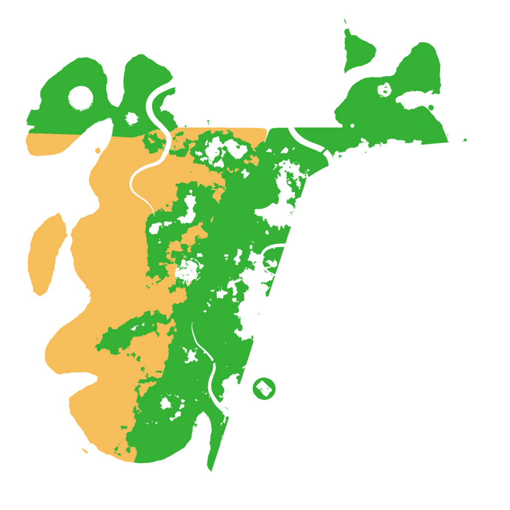 Biome Rust Map: Procedural Map, Size: 3700, Seed: 1574670