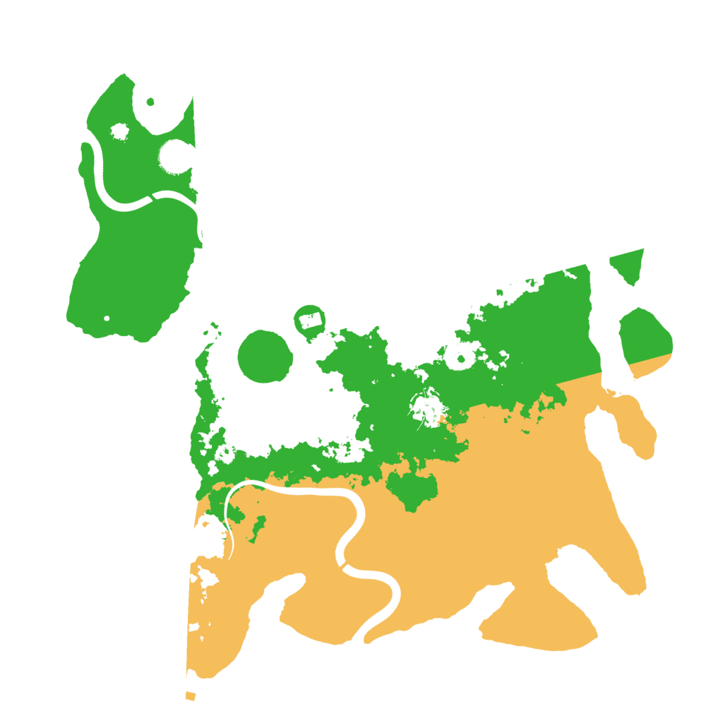 Biome Rust Map: Procedural Map, Size: 3700, Seed: 3518302
