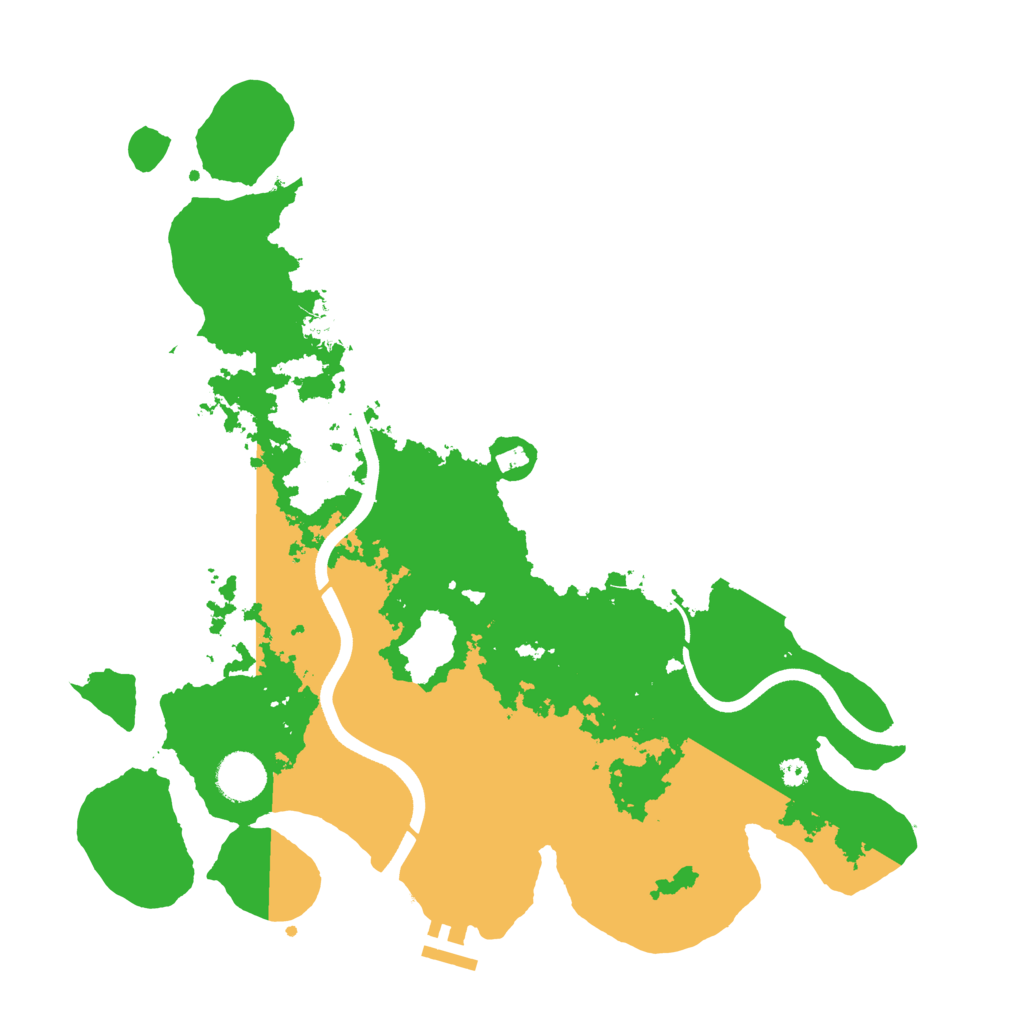 Biome Rust Map: Procedural Map, Size: 3700, Seed: 3448700