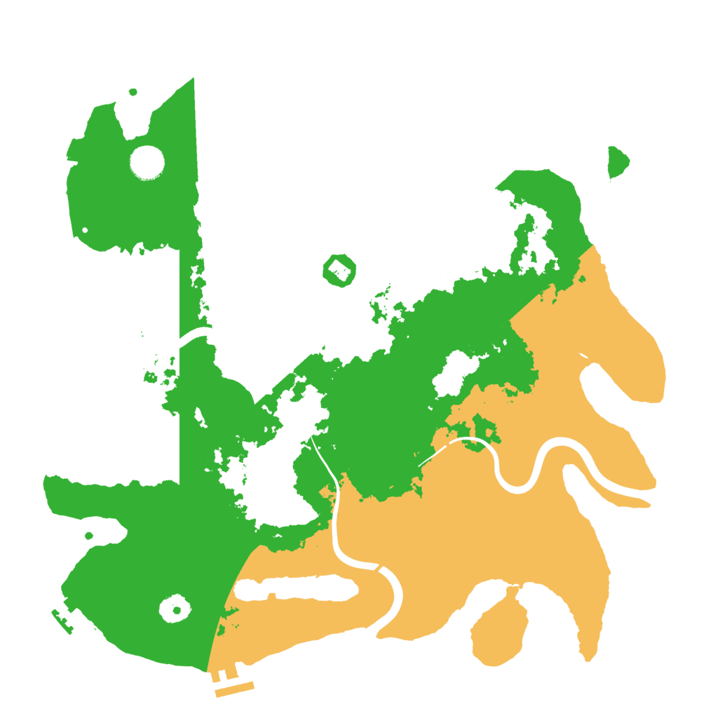 Biome Rust Map: Procedural Map, Size: 3700, Seed: 1449909