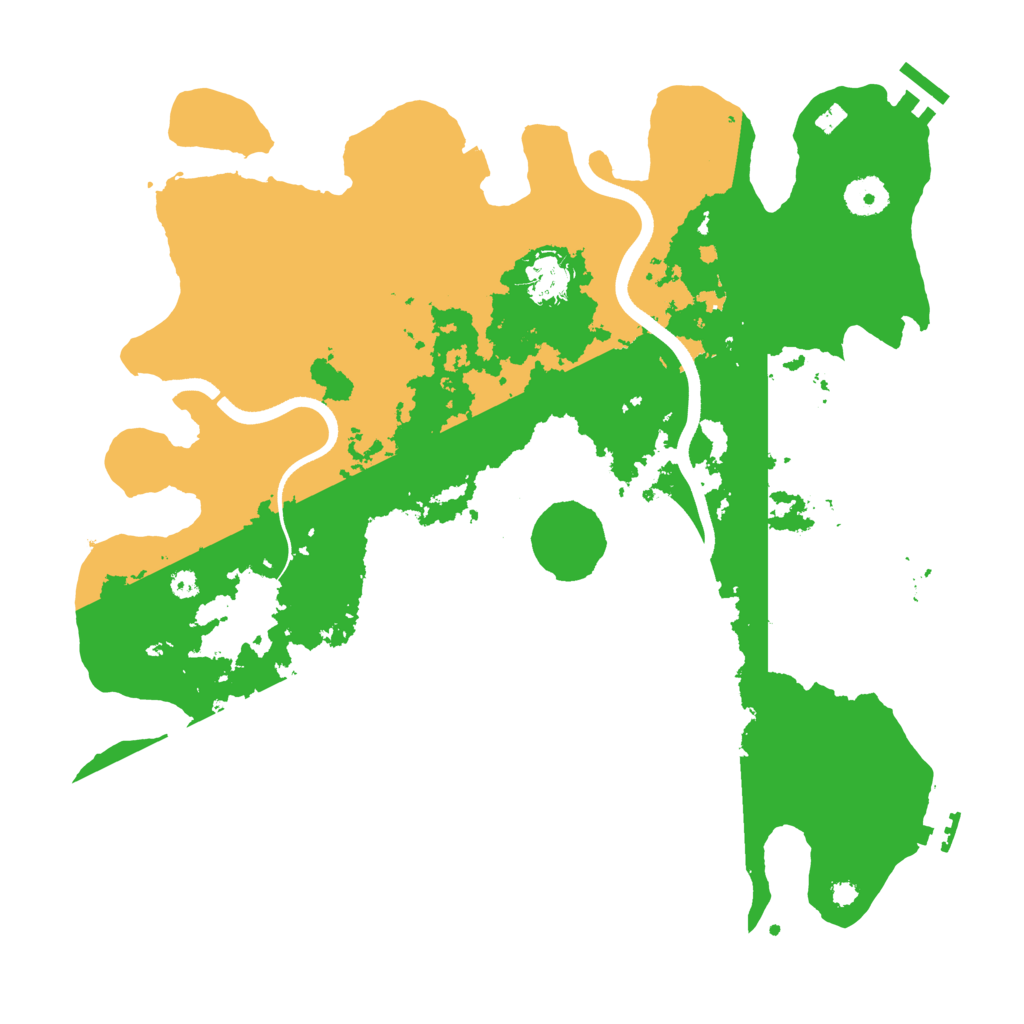Biome Rust Map: Procedural Map, Size: 3700, Seed: 4242322
