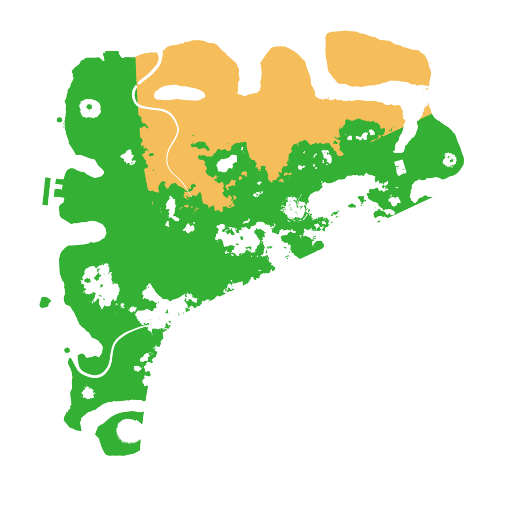 Biome Rust Map: Procedural Map, Size: 3700, Seed: 316984