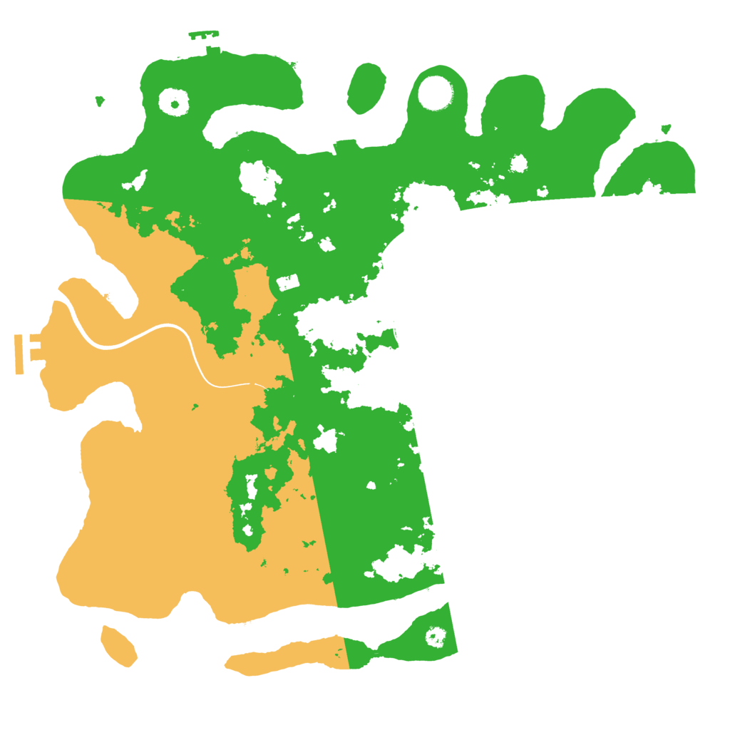 Biome Rust Map: Procedural Map, Size: 3700, Seed: 5852093