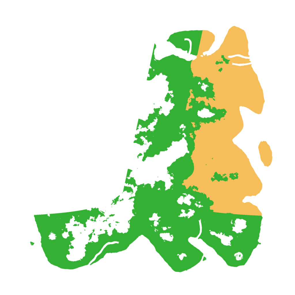 Biome Rust Map: Procedural Map, Size: 3700, Seed: 26717