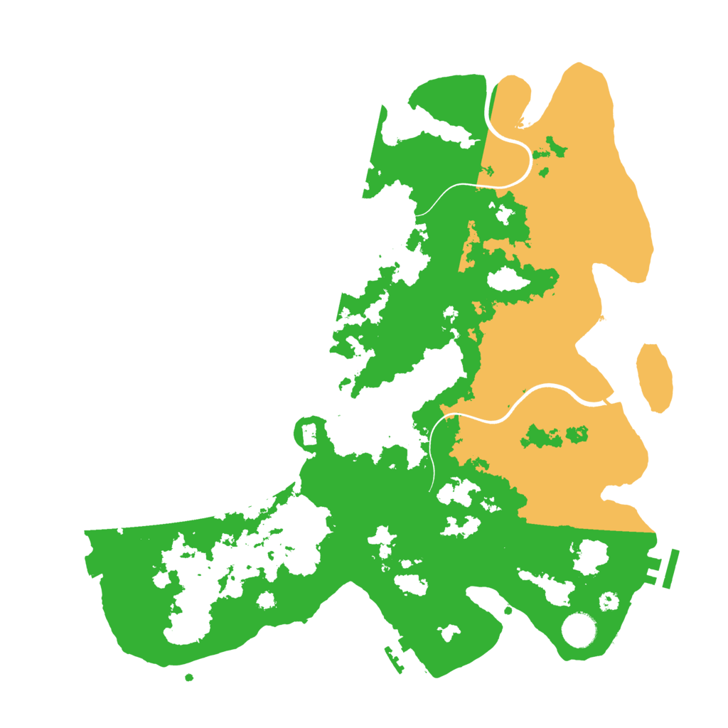 Biome Rust Map: Procedural Map, Size: 3700, Seed: 26717