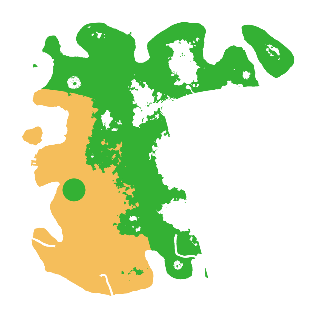 Biome Rust Map: Procedural Map, Size: 3700, Seed: 18370