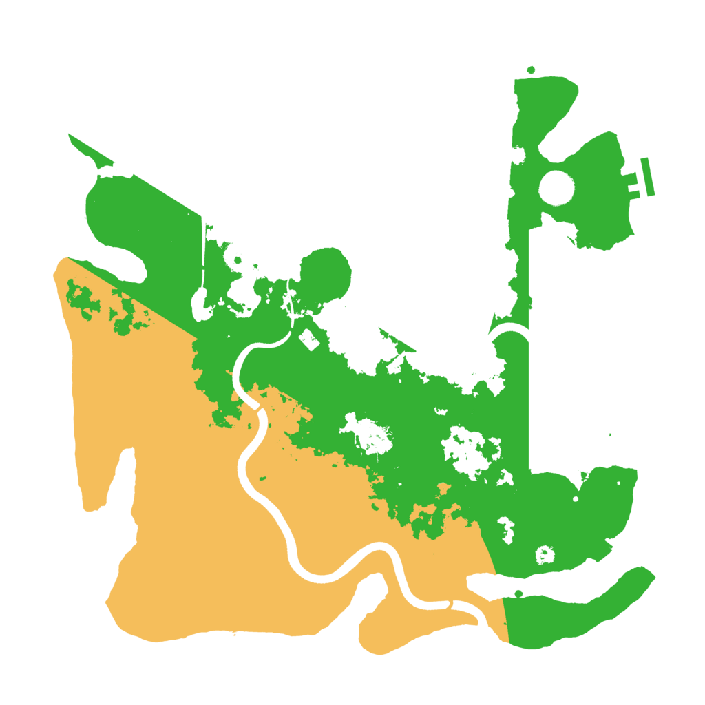Biome Rust Map: Procedural Map, Size: 3700, Seed: 1250664