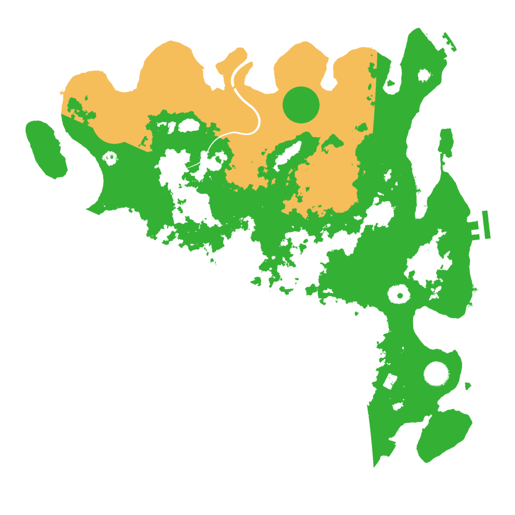 Biome Rust Map: Procedural Map, Size: 3700, Seed: 4903980