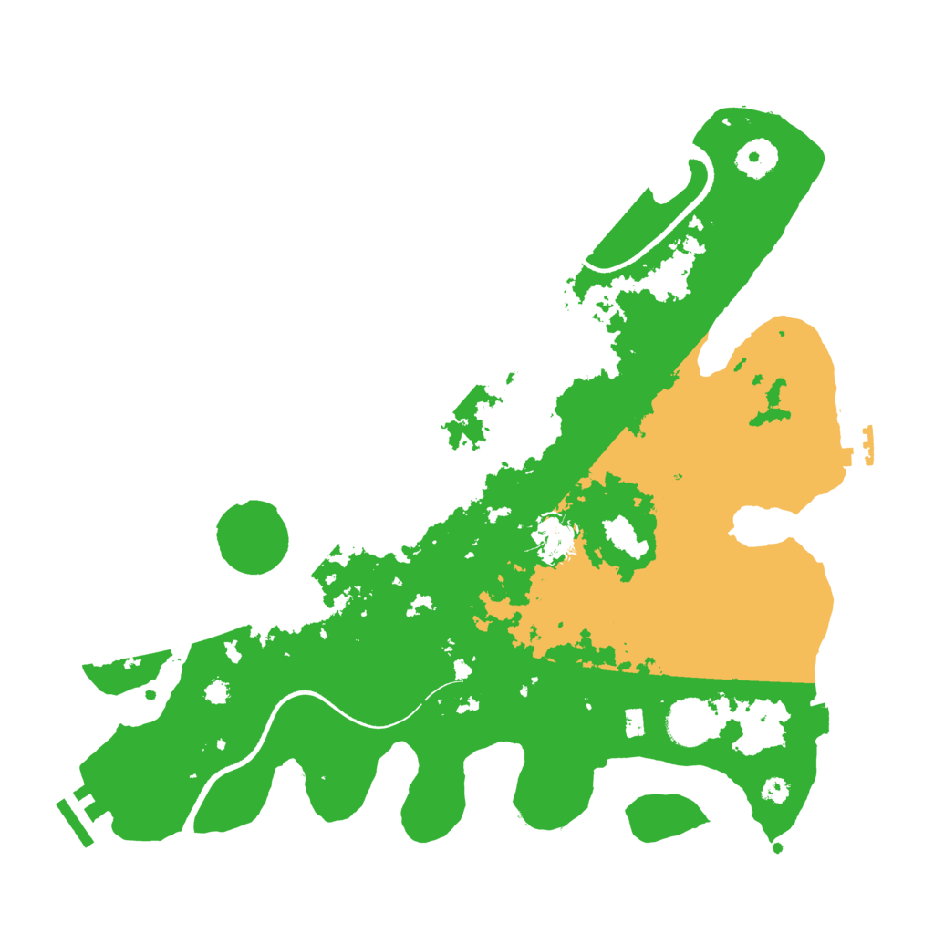Biome Rust Map: Procedural Map, Size: 3550, Seed: 354792