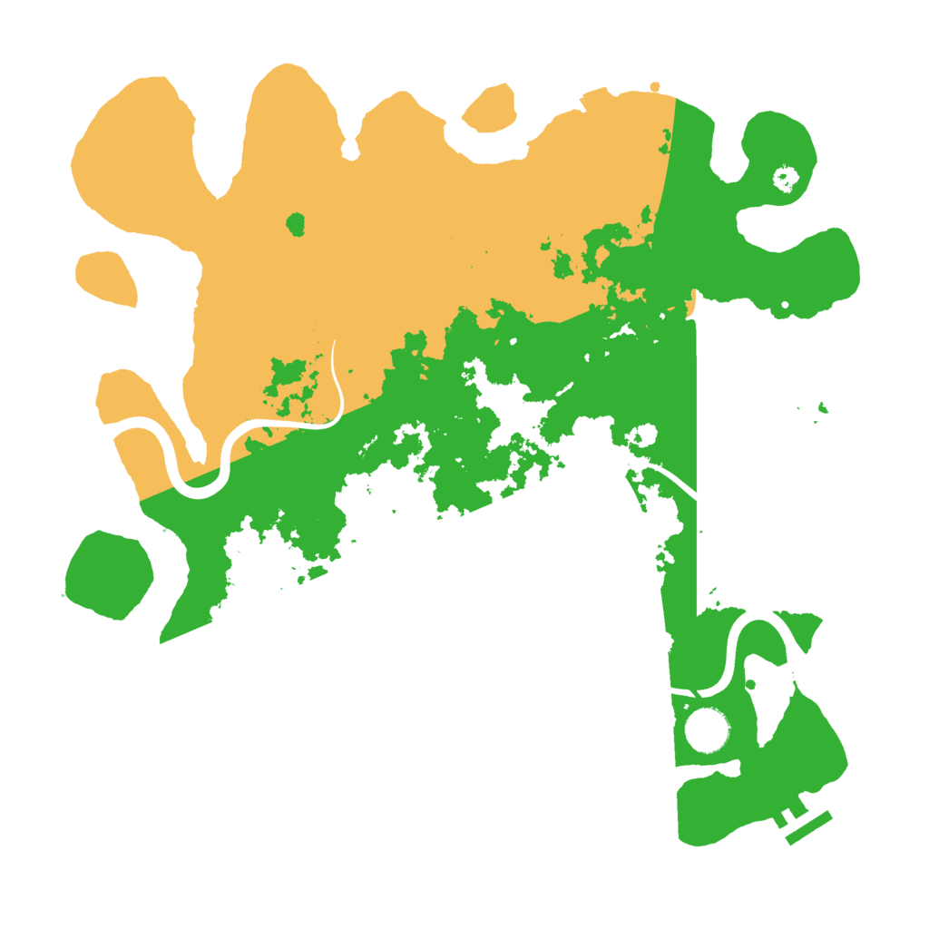 Biome Rust Map: Procedural Map, Size: 3700, Seed: 2994068