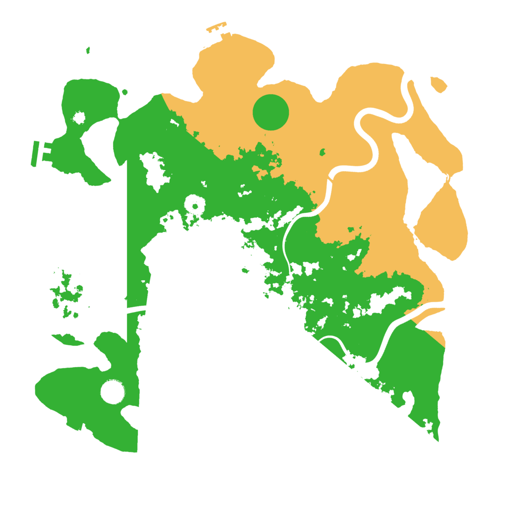 Biome Rust Map: Procedural Map, Size: 3700, Seed: 5678645