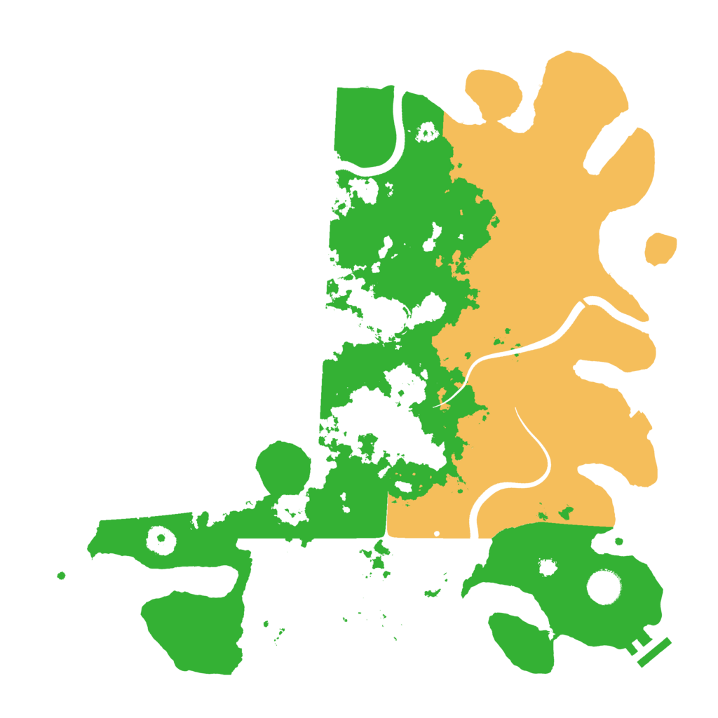 Biome Rust Map: Procedural Map, Size: 3700, Seed: 4938068