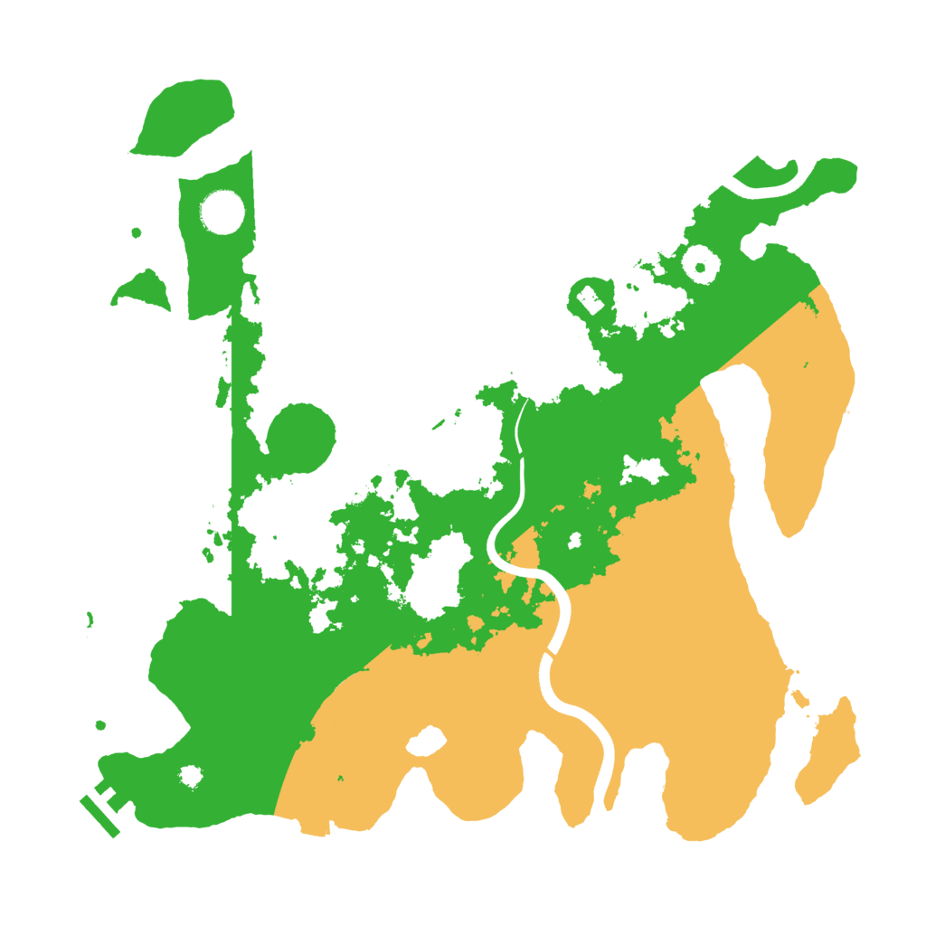 Biome Rust Map: Procedural Map, Size: 3700, Seed: 6453393