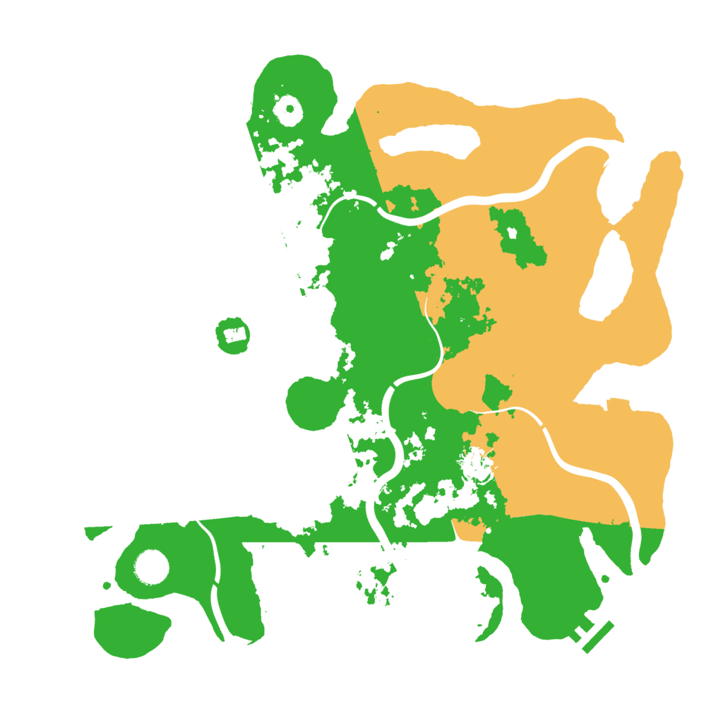 Biome Rust Map: Procedural Map, Size: 3700, Seed: 5079413