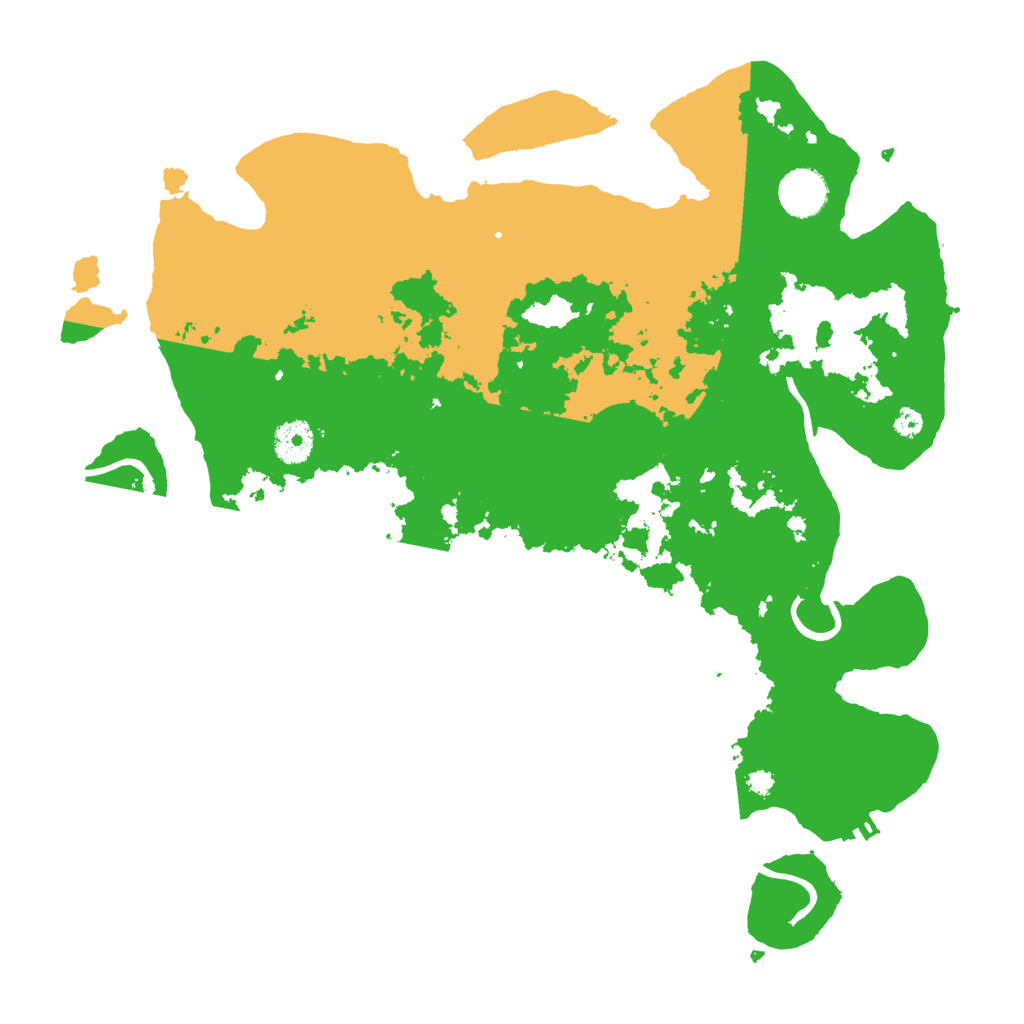 Biome Rust Map: Procedural Map, Size: 3700, Seed: 26518