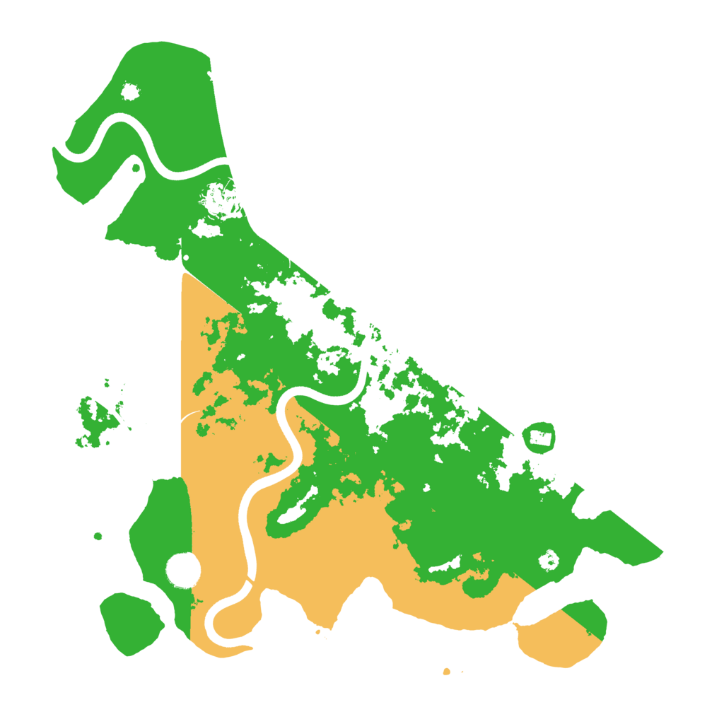 Biome Rust Map: Procedural Map, Size: 3700, Seed: 110703