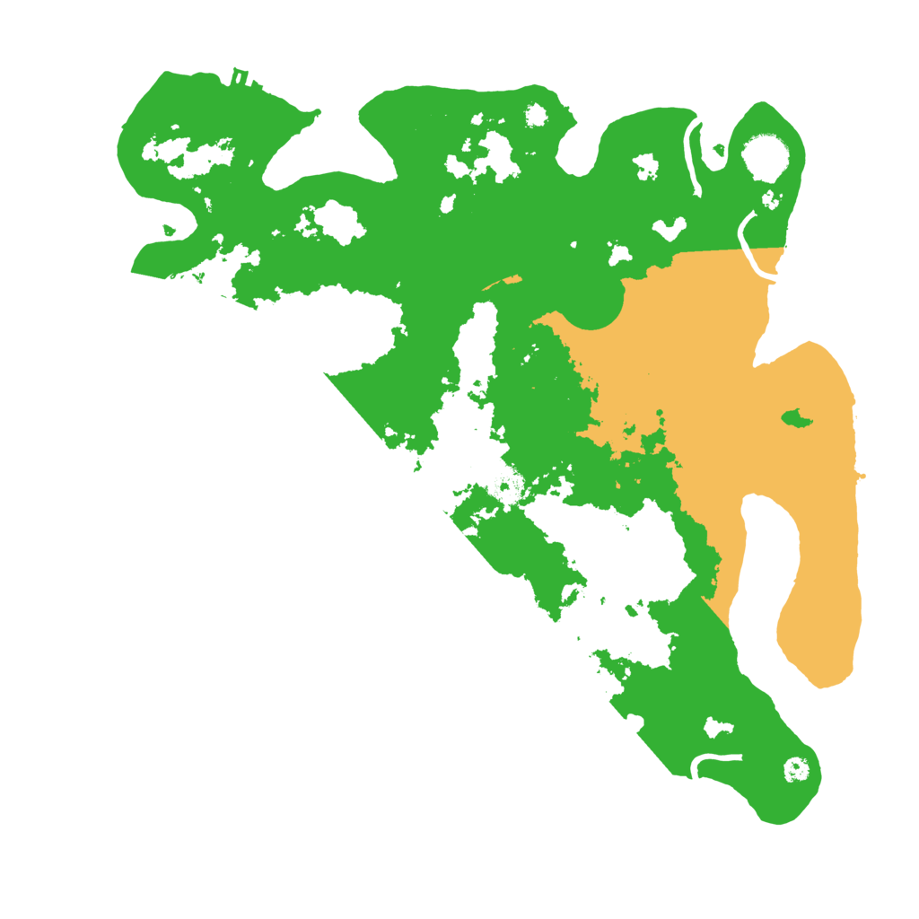 Biome Rust Map: Procedural Map, Size: 3700, Seed: 397927