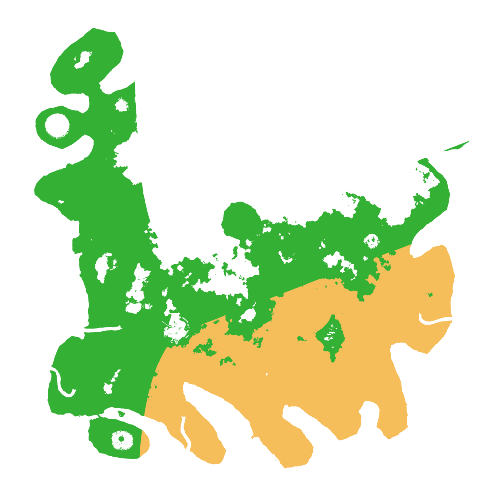 Biome Rust Map: Procedural Map, Size: 3700, Seed: 2054043