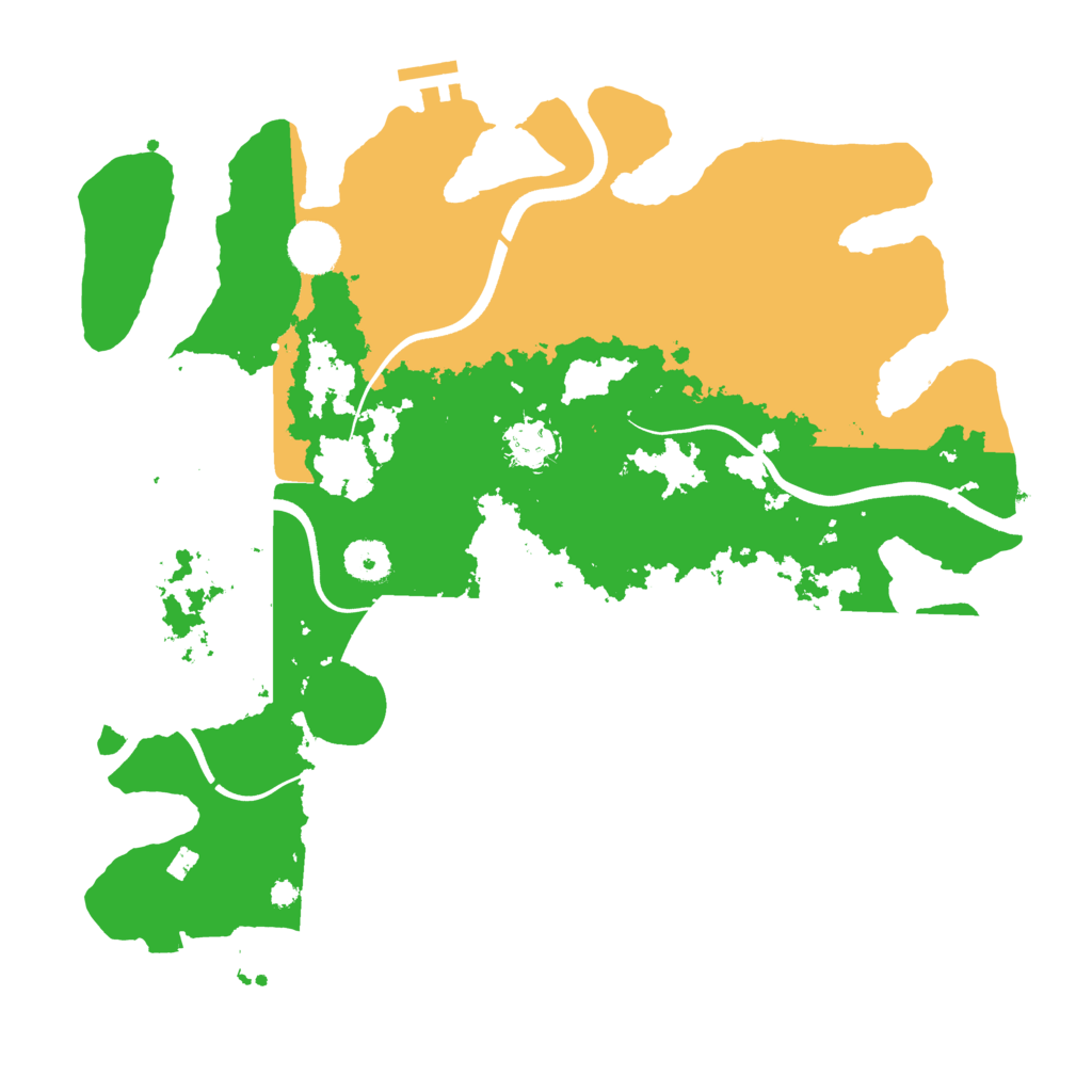 Biome Rust Map: Procedural Map, Size: 3700, Seed: 3330120
