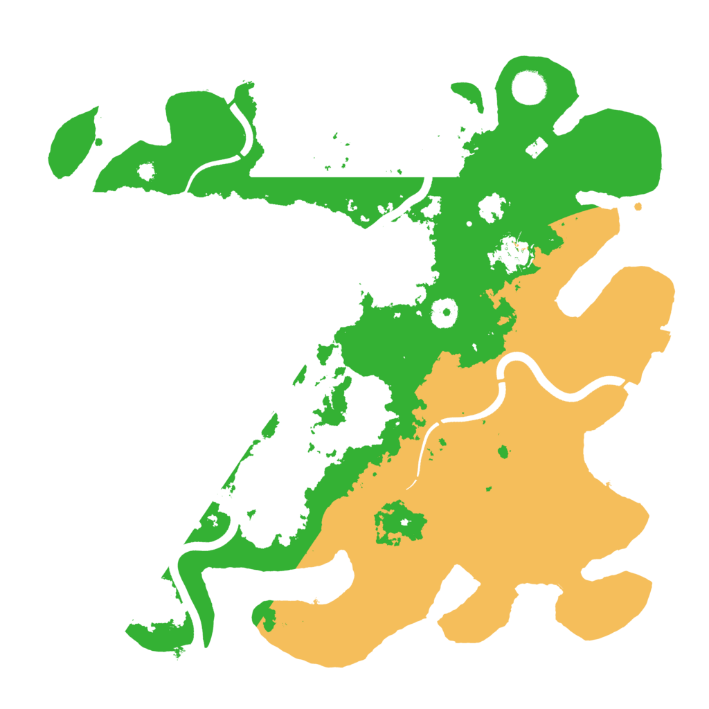 Biome Rust Map: Procedural Map, Size: 3700, Seed: 3844551