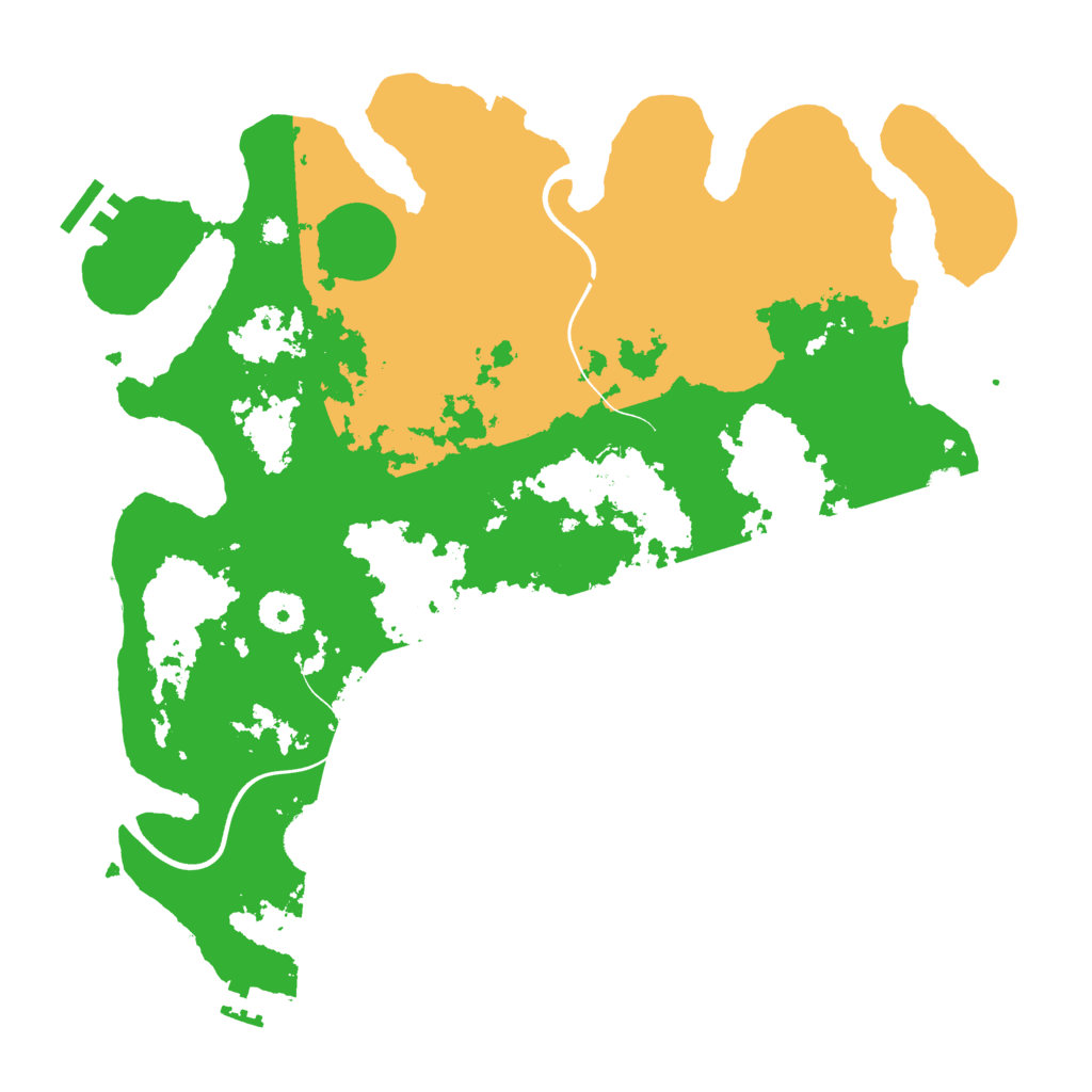Biome Rust Map: Procedural Map, Size: 3700, Seed: 4540453