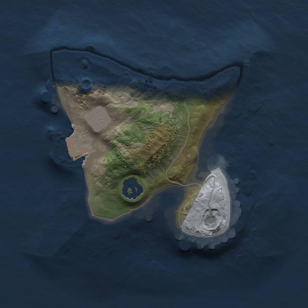 Rust Map: Procedural Map, Size: 1500, Seed: 1079378117, 1 Monuments