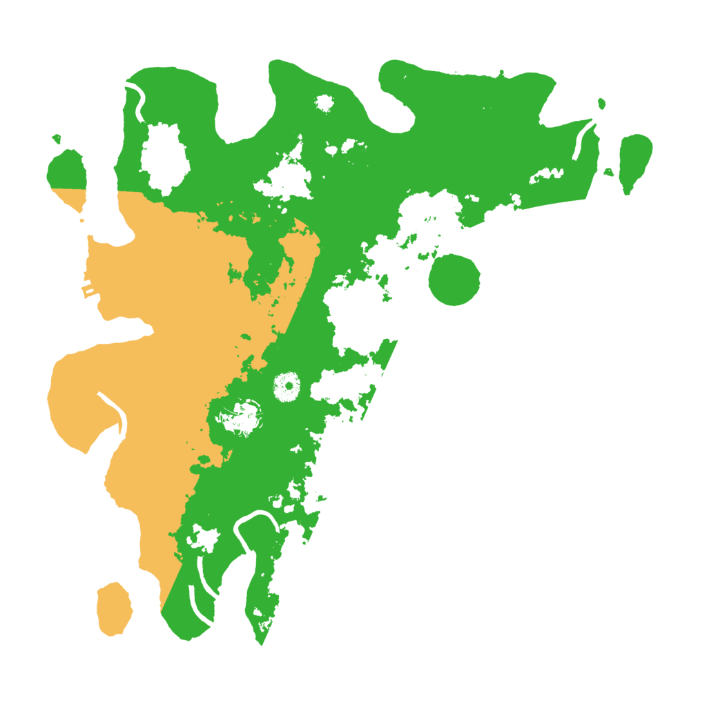 Biome Rust Map: Procedural Map, Size: 3700, Seed: 2494480