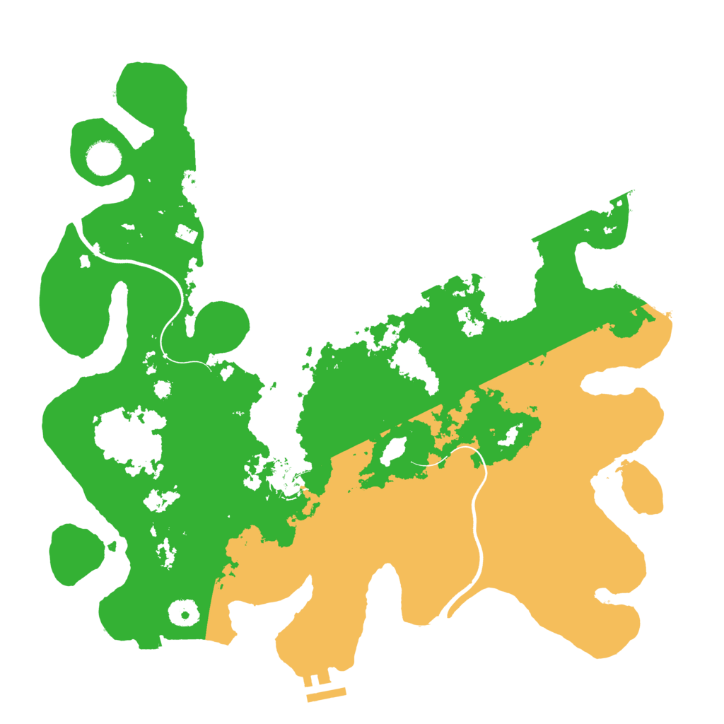 Biome Rust Map: Procedural Map, Size: 3700, Seed: 4636960