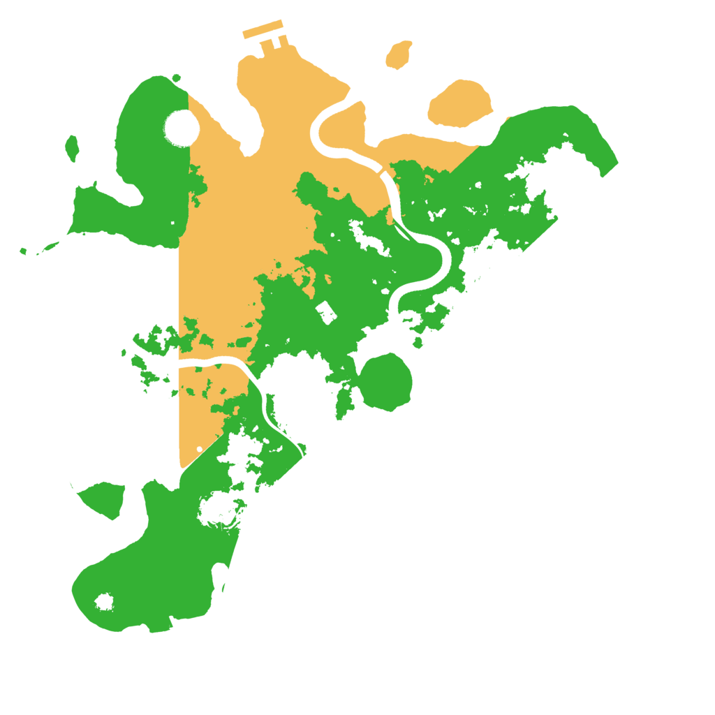 Biome Rust Map: Procedural Map, Size: 3550, Seed: 761254