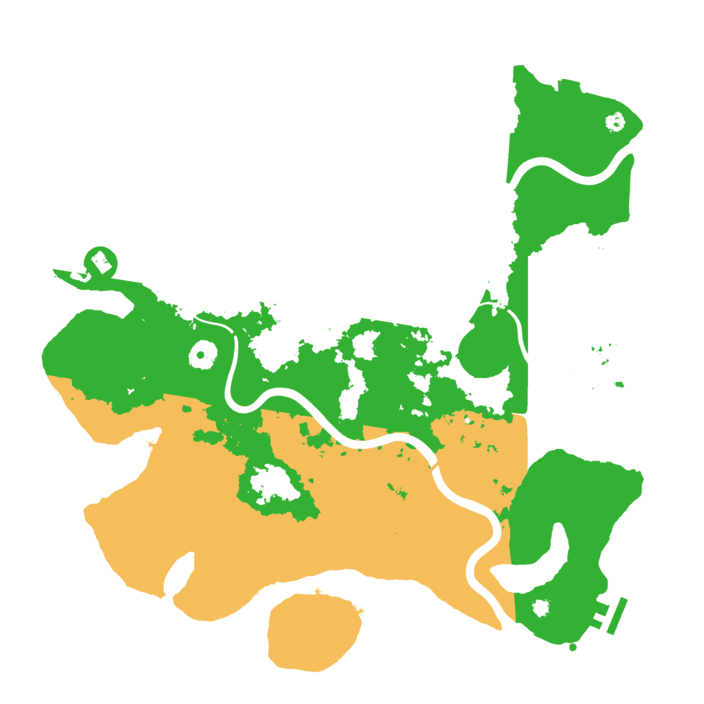 Biome Rust Map: Procedural Map, Size: 3700, Seed: 471901