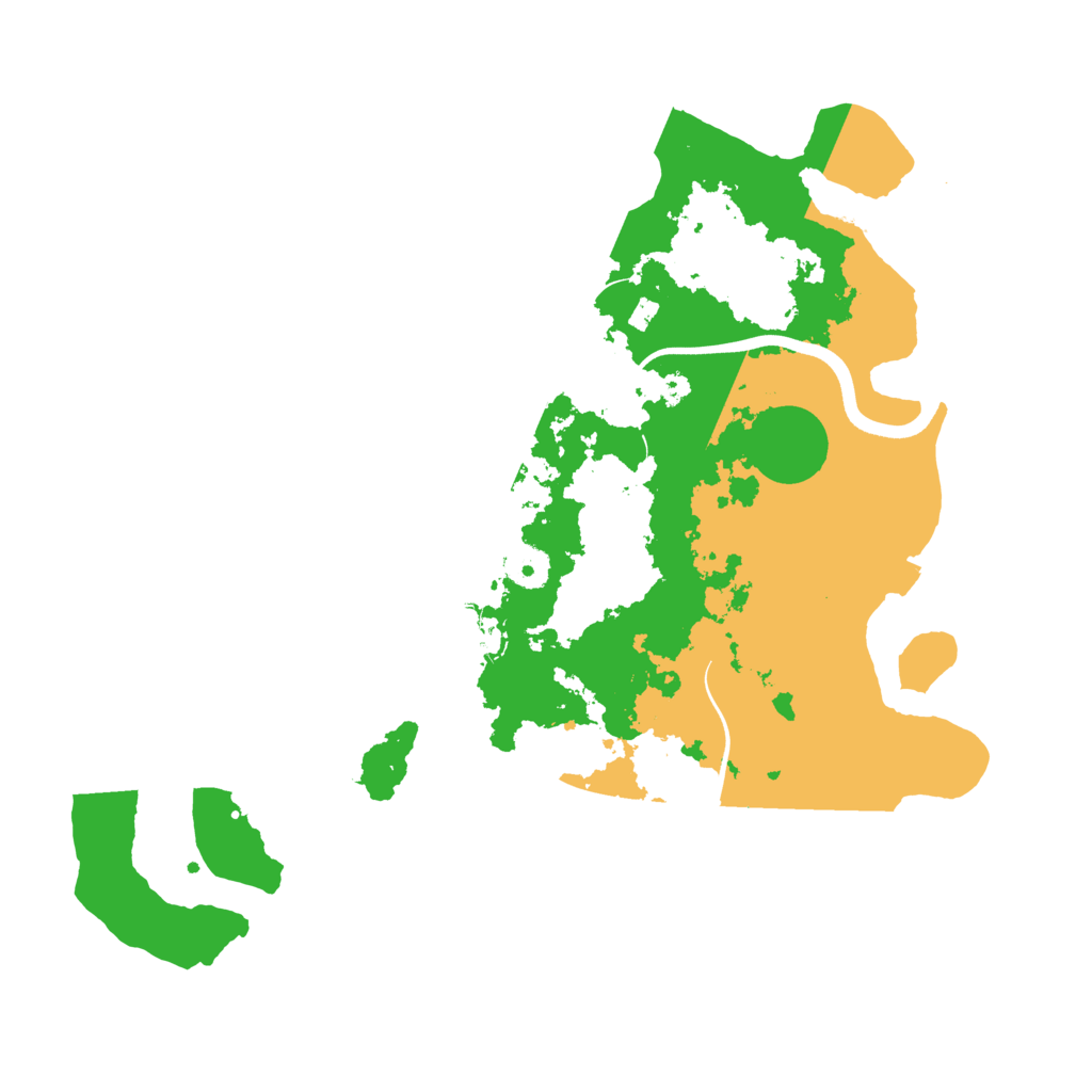 Biome Rust Map: Procedural Map, Size: 3700, Seed: 1141090