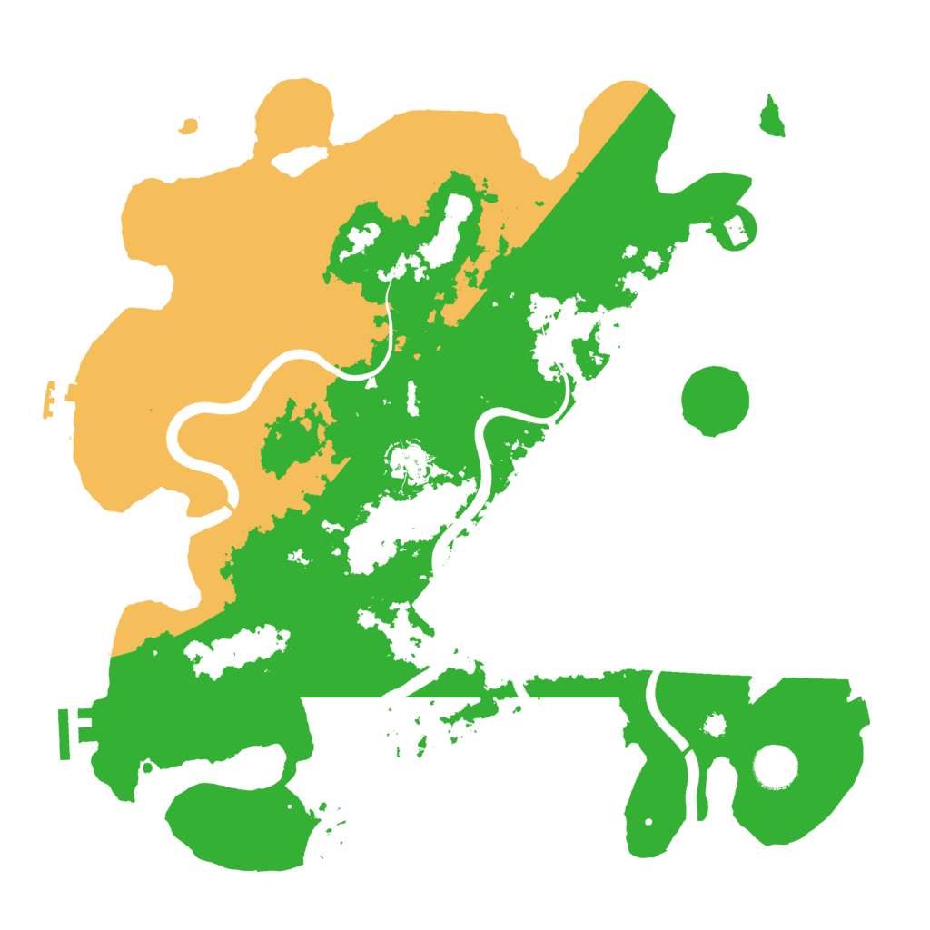 Biome Rust Map: Procedural Map, Size: 3700, Seed: 1699263