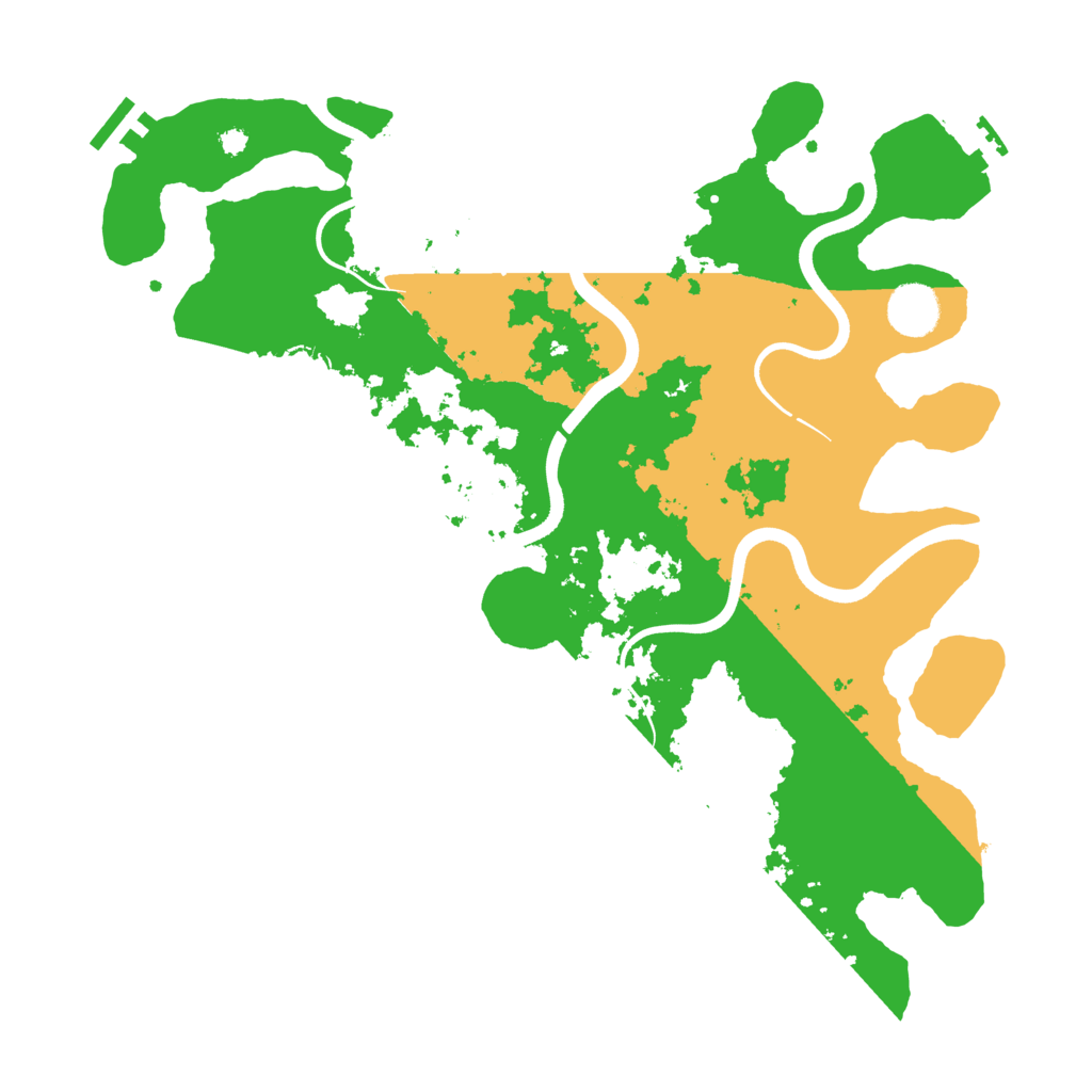 Biome Rust Map: Procedural Map, Size: 3700, Seed: 2379097