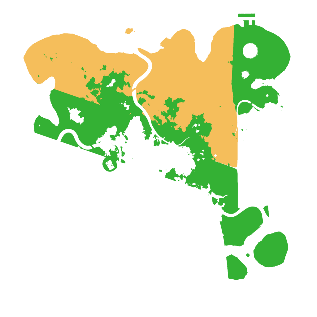 Biome Rust Map: Procedural Map, Size: 3700, Seed: 3984325