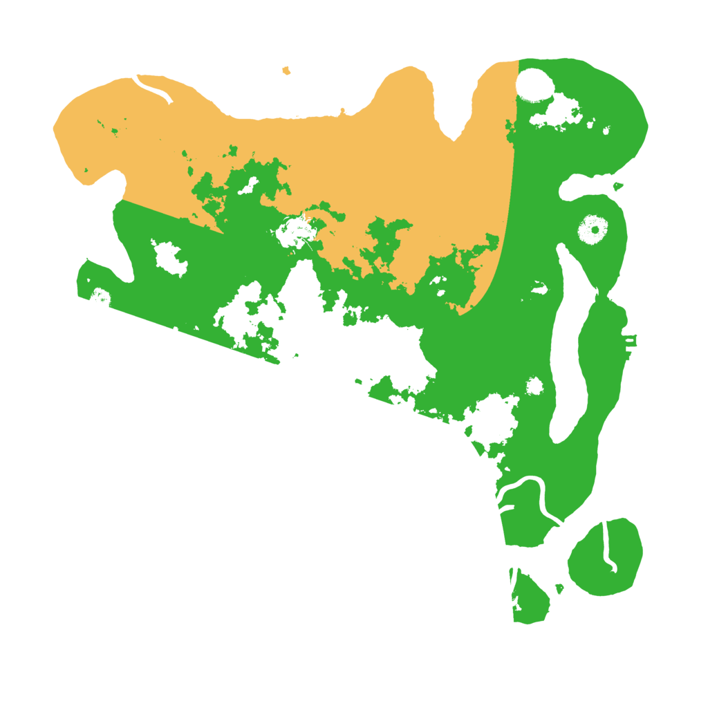 Biome Rust Map: Procedural Map, Size: 3700, Seed: 3984325