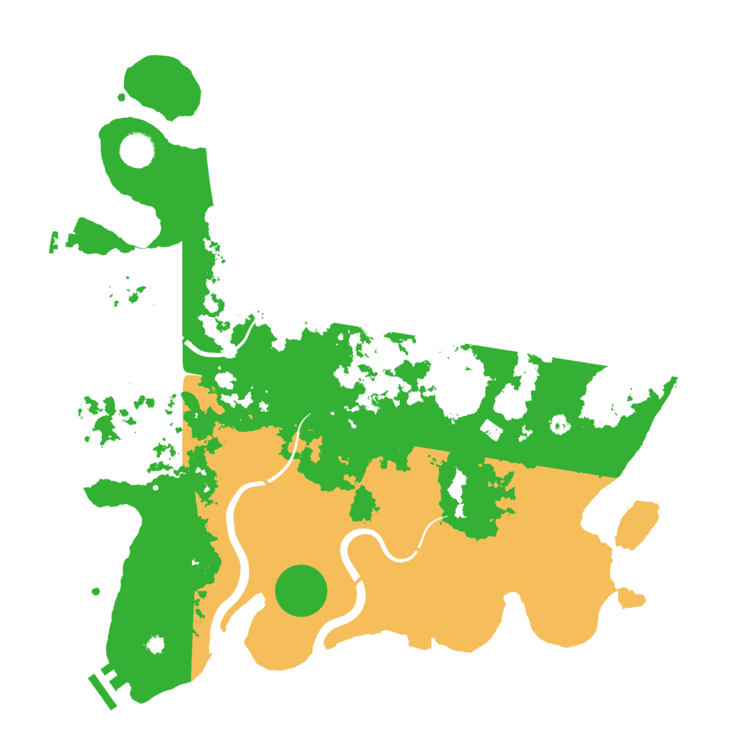 Biome Rust Map: Procedural Map, Size: 3700, Seed: 1966363