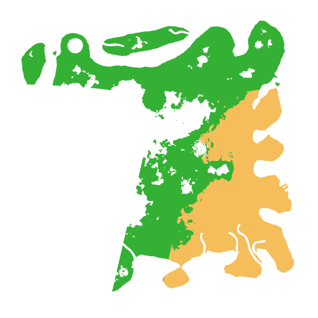 Biome Rust Map: Procedural Map, Size: 3700, Seed: 4860709