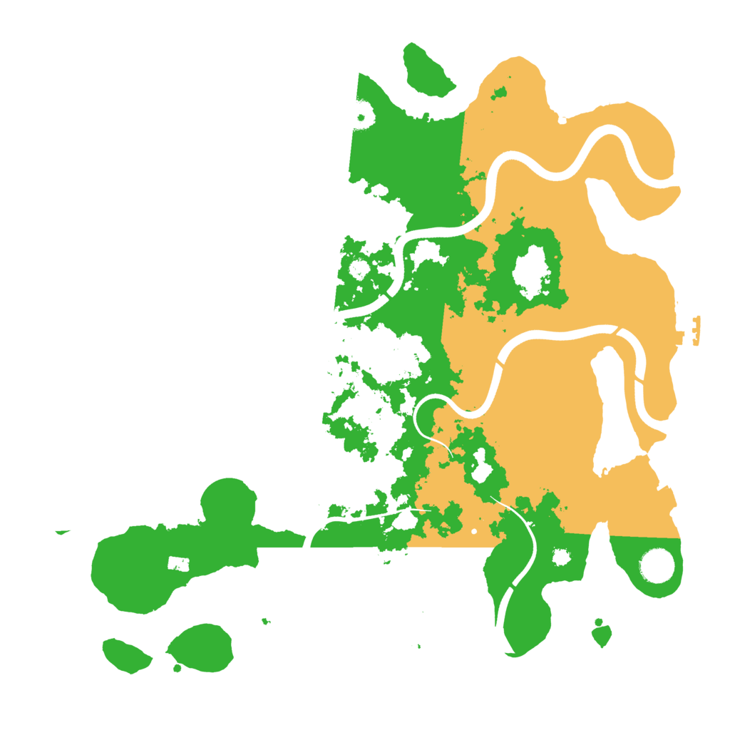 Biome Rust Map: Procedural Map, Size: 3700, Seed: 4495618