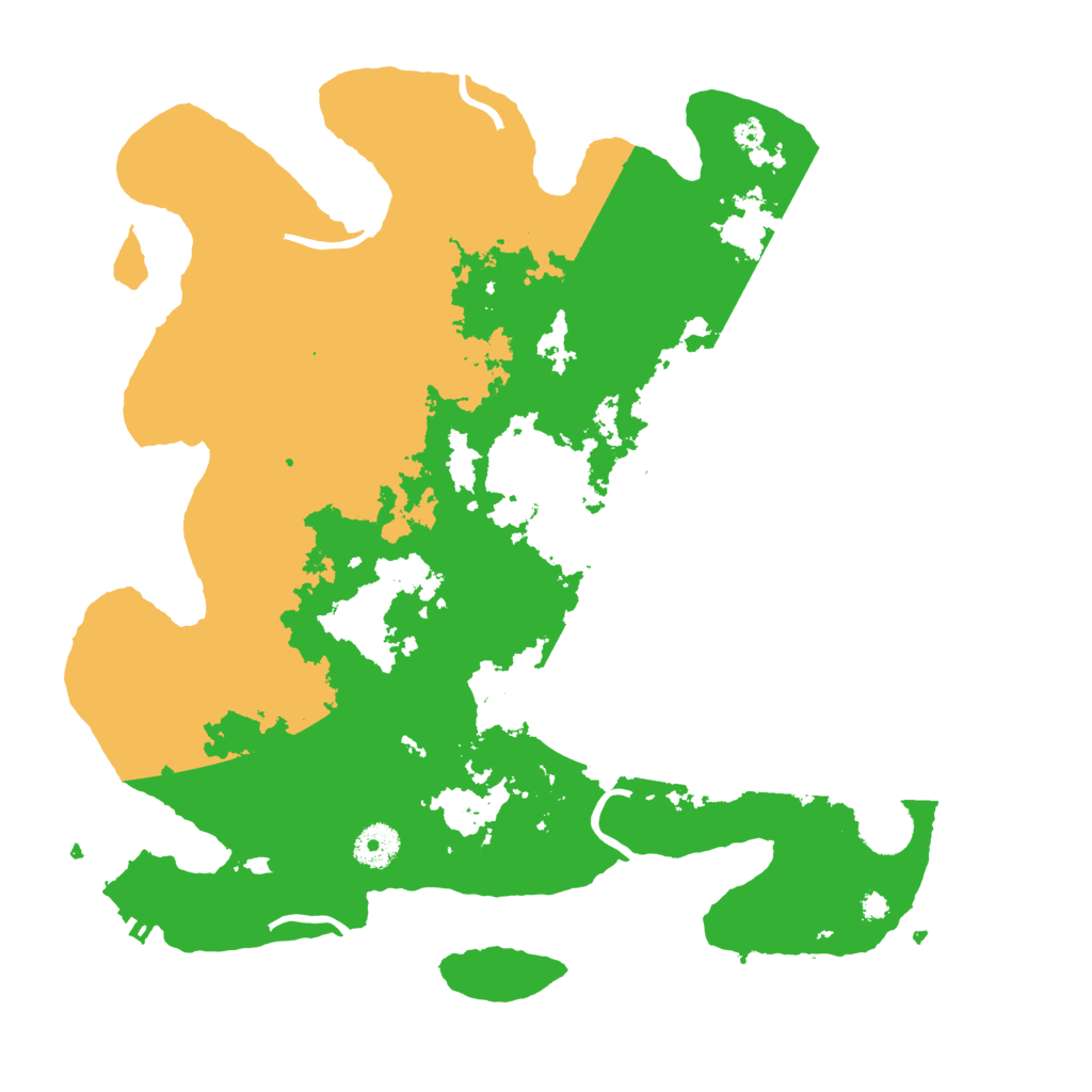 Biome Rust Map: Procedural Map, Size: 3700, Seed: 832834