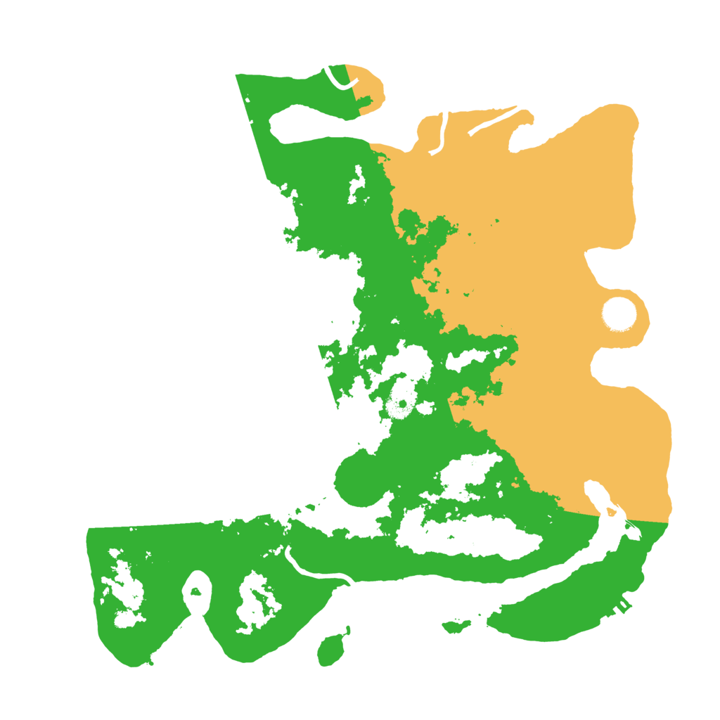 Biome Rust Map: Procedural Map, Size: 3700, Seed: 4255206